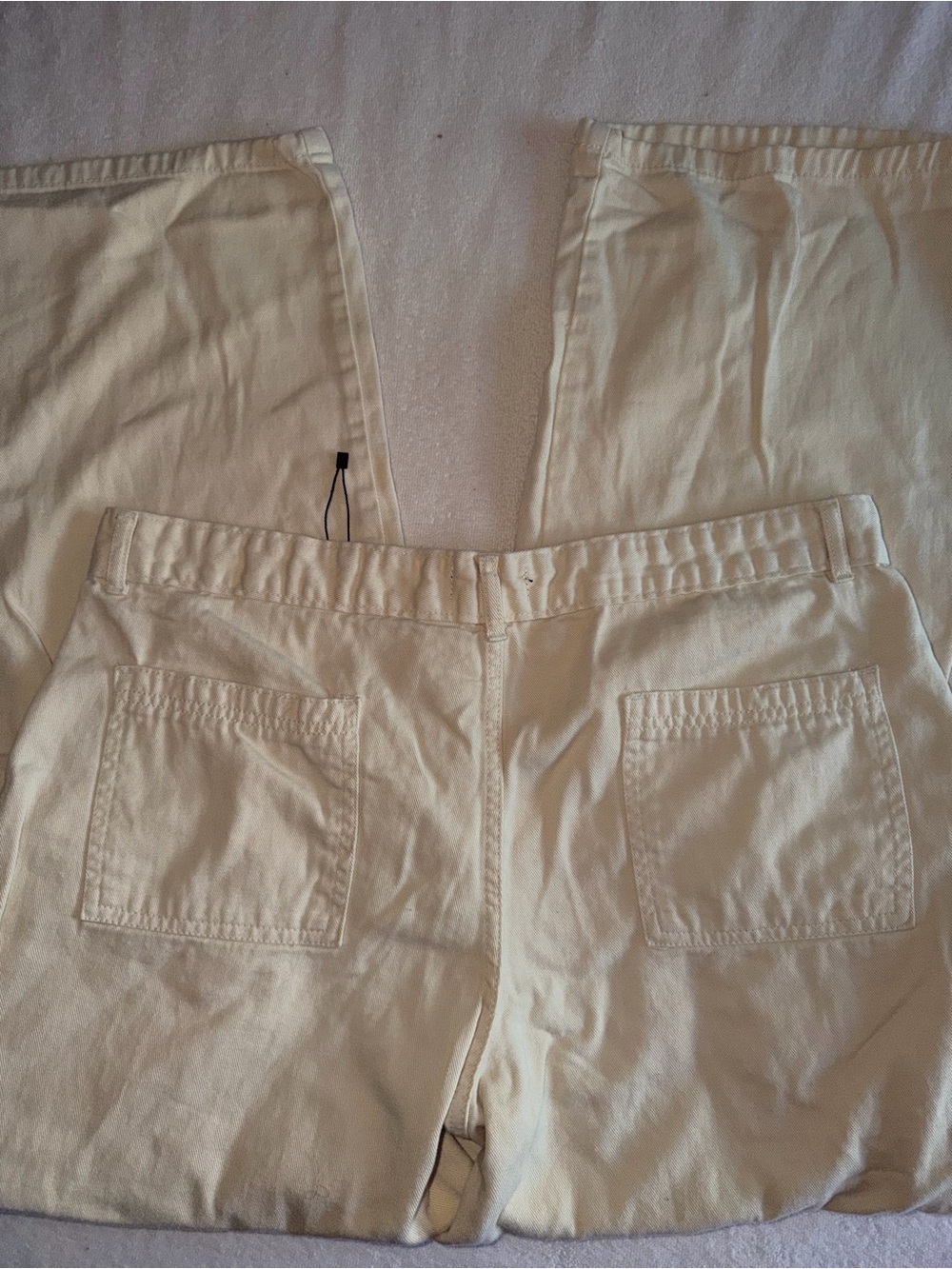 Boohooman Cream Utility Cargo Pants - Picture 7 of 11